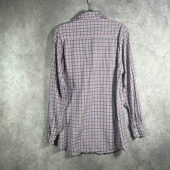 Carhartt Work Shirt Mens Medium Red Plaid Button Up Long Sleeve Outdoor Casual - Picture 4 of 9